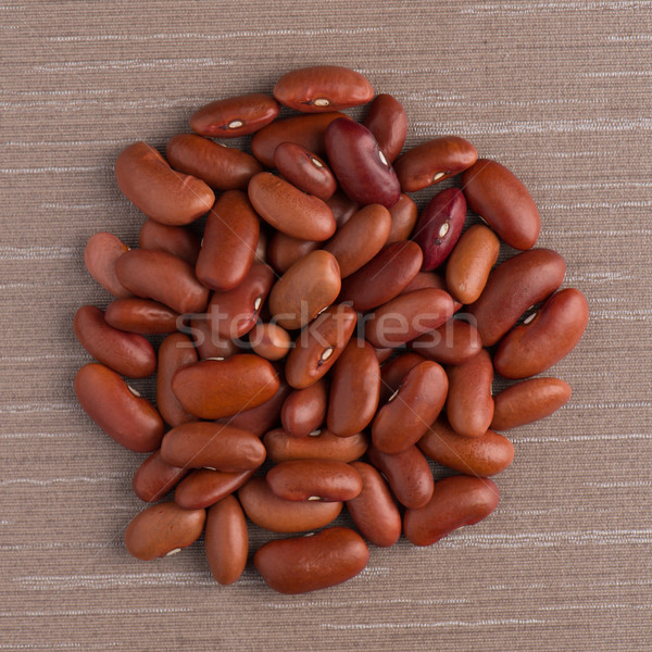 Circle of red beans Stock photo © homydesign