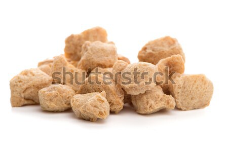 Soya chunks on white Stock photo © homydesign