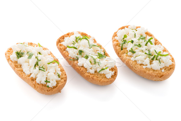 Crispbread with fromage Stock photo © homydesign