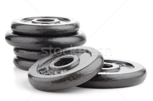 Dumbbell weights Stock photo © homydesign
