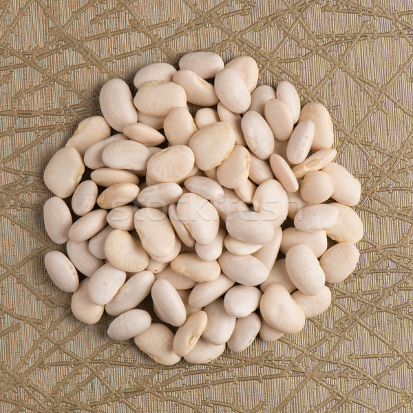 Circle of white beans Stock photo © homydesign