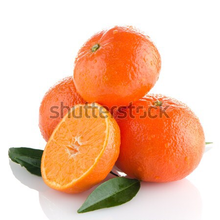 Fresco branco fruto laranja grupo Foto stock © homydesign