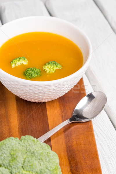 Vegetable cream soup Stock photo © homydesign