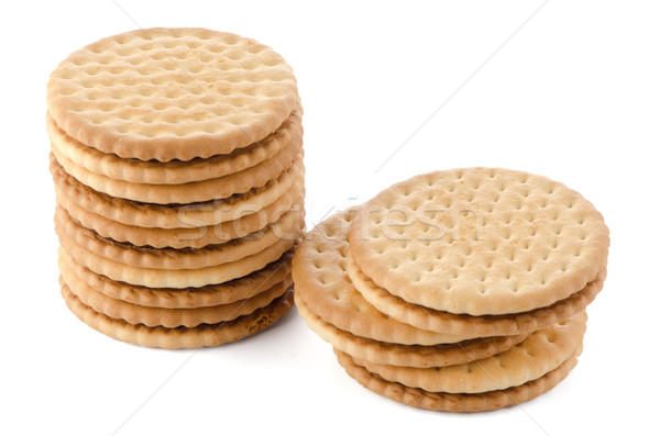 Sandwich biscuits with chocolate filling Stock photo © homydesign