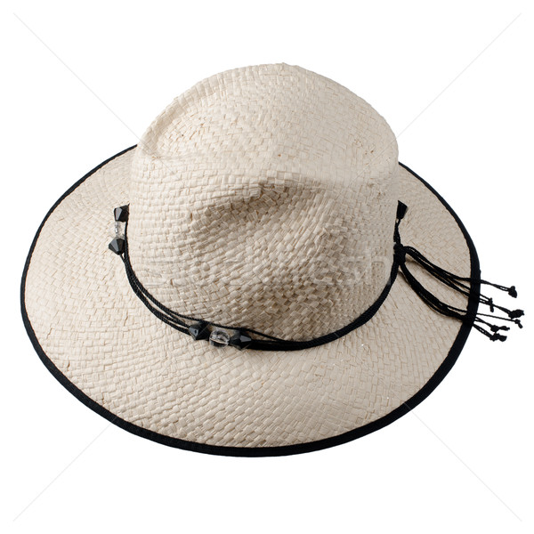 White woman big hat Stock photo © homydesign