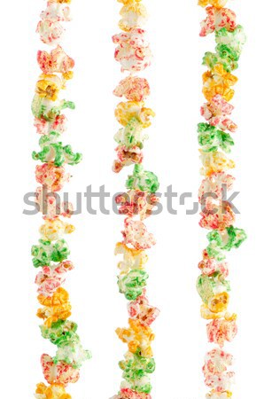 Popped  color kernels on two rows Stock photo © homydesign