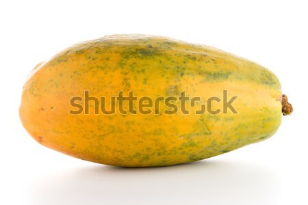 Papaya fruit on white background Stock photo © homydesign