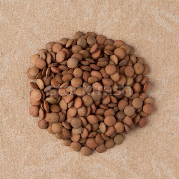 Circle of lentils Stock photo © homydesign