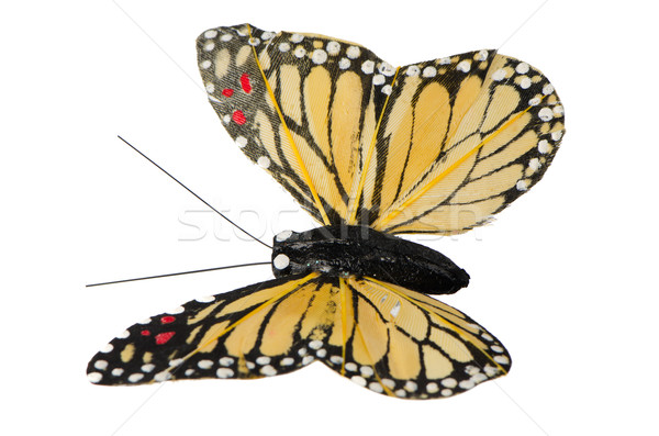 Kunstmatig vlinder decoratie geïsoleerd witte tuin Stockfoto © homydesign
