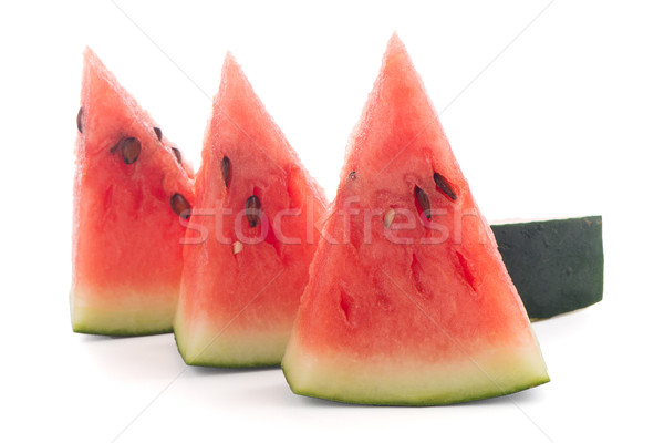Wassermelone Scheiben weiß Essen Sommer Stock foto © homydesign