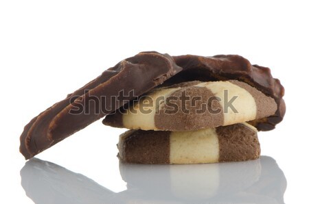 Unt cookie-uri detaliu ciocolată Imagine de stoc © homydesign