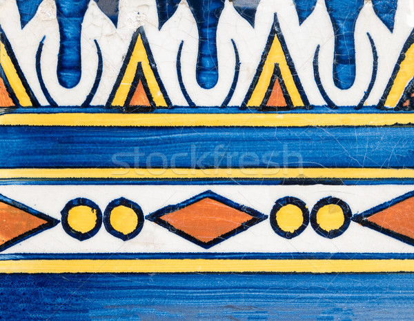 Tradicional cuadros primer plano detalle edad textura Foto stock © homydesign