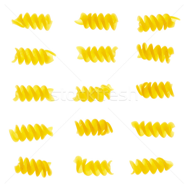 Stock photo: Set of fusilli pasta