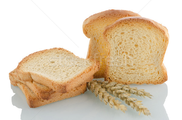 Or brun Toast plusieurs pièces blanche [[stock_photo]] © homydesign