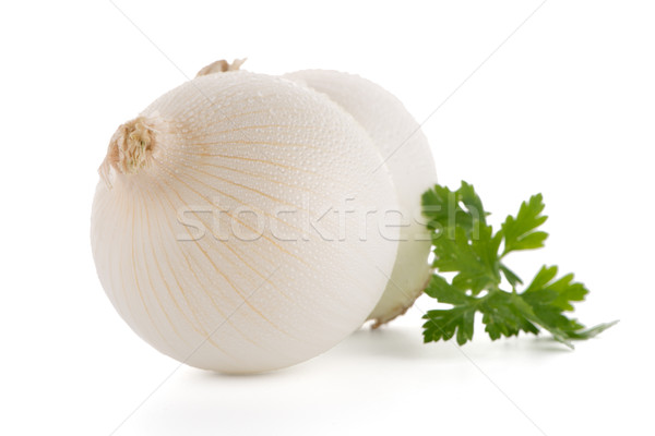 ストックフォト: 玉葱 · 2 · 孤立した · 白 · フルーツ · 野菜