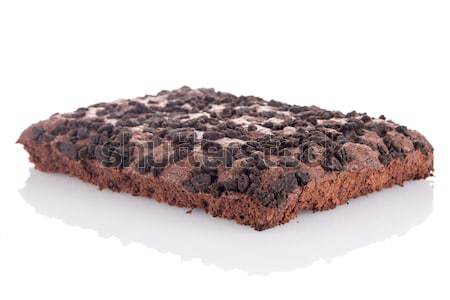 Chocolate brownie cake Stock photo © homydesign