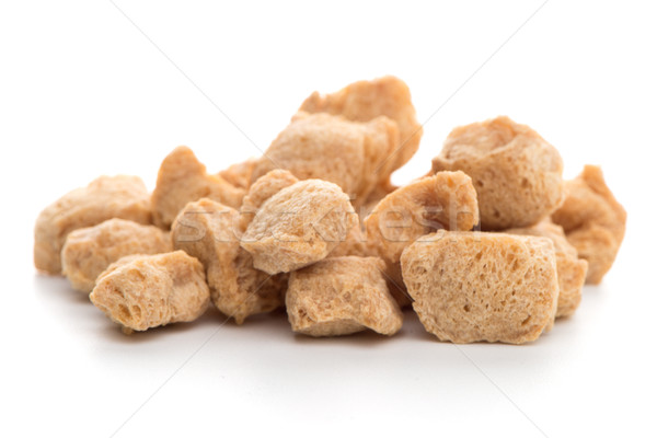 Soya chunks on white Stock photo © homydesign