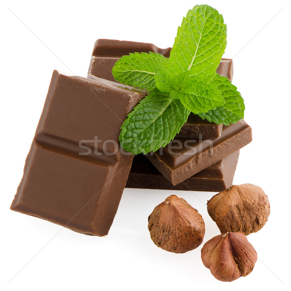 Chocolate parts Stock photo © homydesign