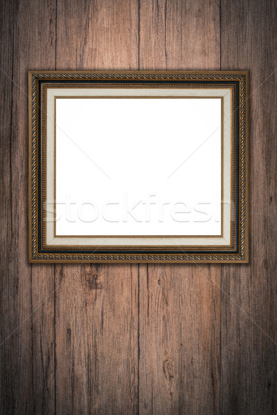 Oude fotolijstje vintage hout muur textuur Stockfoto © homydesign