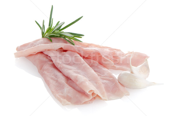 Fresh shaved ham Stock photo © homydesign