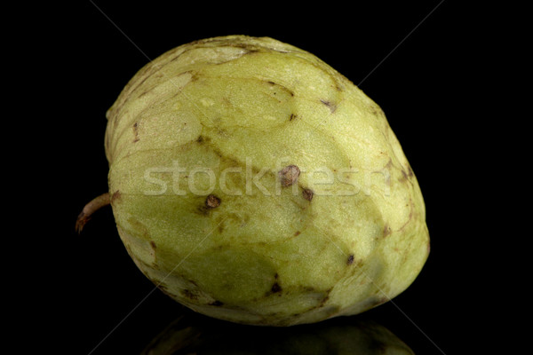 Vers vla appel geïsoleerd zwarte vruchten Stockfoto © homydesign