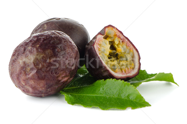 Fresh passion fruit Stock photo © homydesign