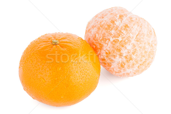 Stock photo: Ripe tangerine or mandarin