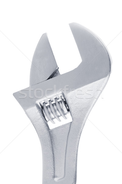 Moersleutel tool detail geïsoleerd witte werk Stockfoto © homydesign