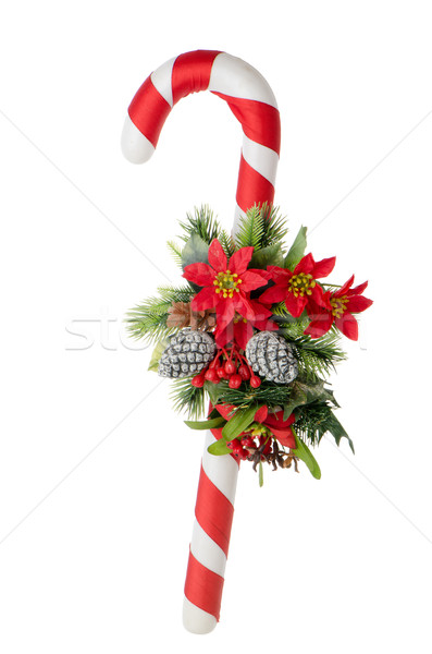 Foto stock: Navidad · floral · aislado · blanco