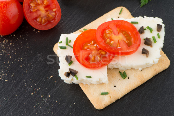 Crispbread with fromage Stock photo © homydesign