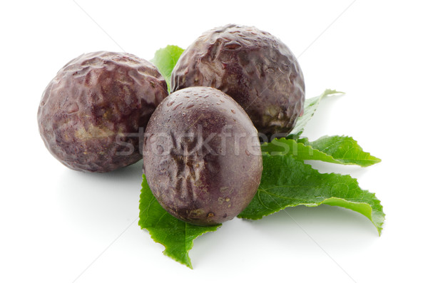 Fresh passion fruit Stock photo © homydesign