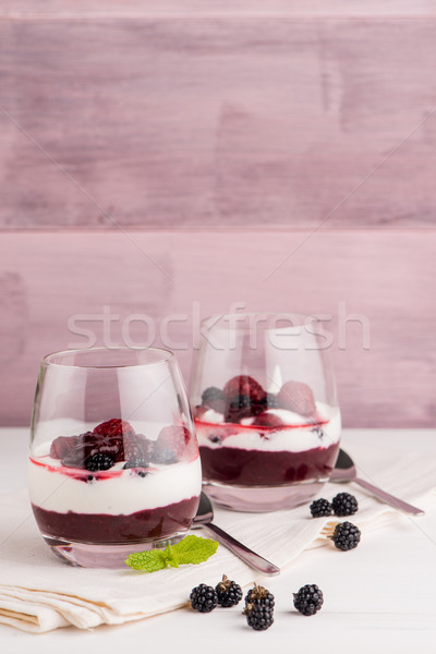 Yogurt desert Stock photo © homydesign