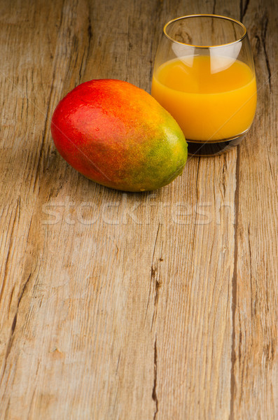 Fresh mango juice Stock photo © homydesign