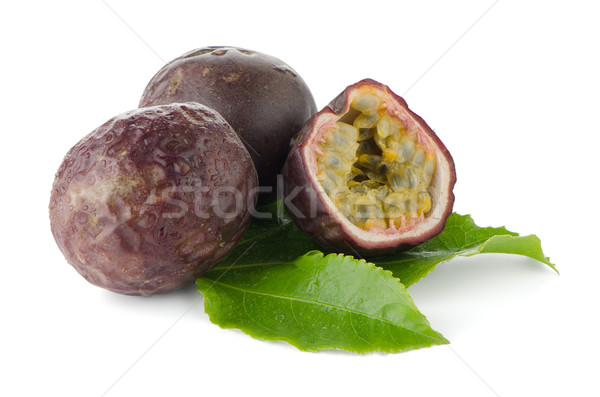 Fresh passion fruit Stock photo © homydesign