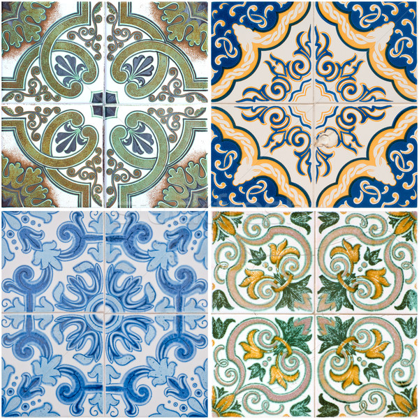 Vintage ceramic tiles Stock photo © homydesign