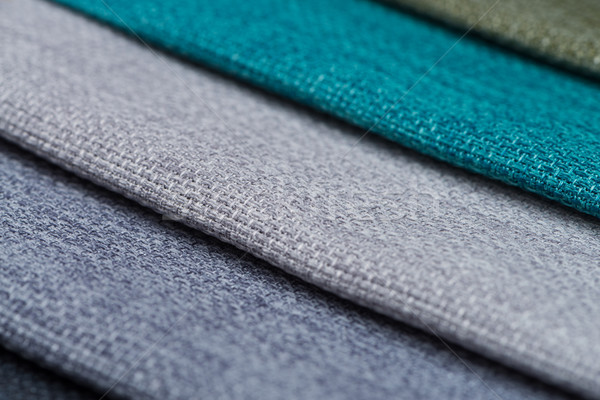 Stock photo: Blue fabric texture