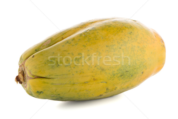 Papaya fruit on white background Stock photo © homydesign