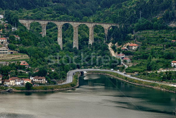 Douro Valley - Town Oliveira do Douro Stock photo © homydesign