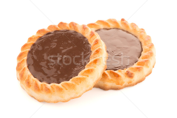 Chocolate tart cookies Stock photo © homydesign