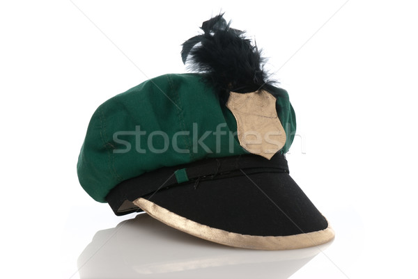 Podróbka wojskowych zielone hat wojny żołnierz Zdjęcia stock © homydesign