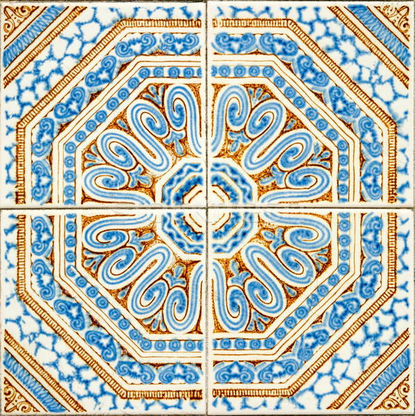 Traditional Portuguese glazed tiles Stock photo © homydesign