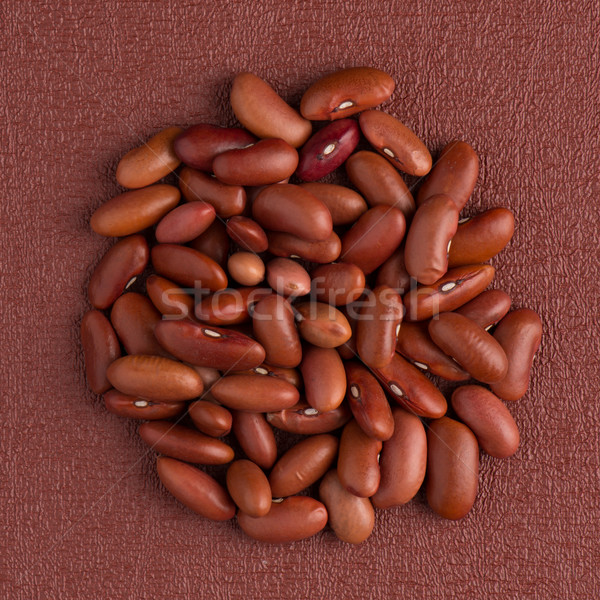 Circle of red beans Stock photo © homydesign