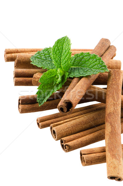 Cinnamon sticks Stock photo © homydesign