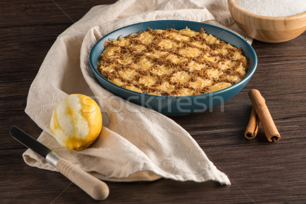 Aletria vermicelli pudding Stock photo © homydesign