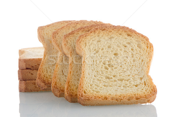 Golden brown toast Stock photo © homydesign