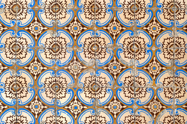 Portuguese glazed tiles 054 Stock photo © homydesign