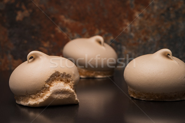 Stock photo: Three delicious meringue