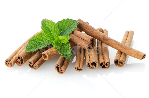 Cinnamon sticks Stock photo © homydesign