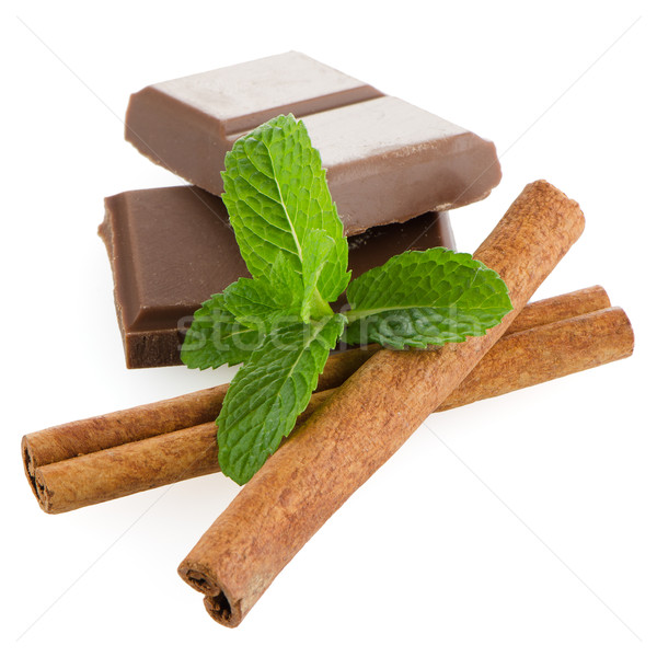 Chocolate parts Stock photo © homydesign
