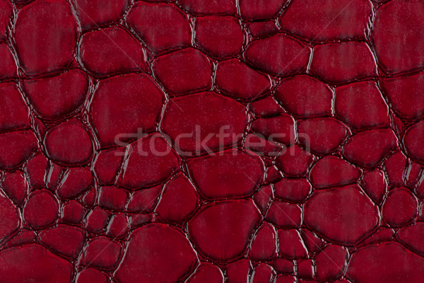 Red leather texture closeup Stock photo © homydesign